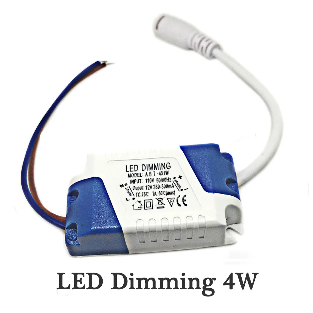 Driver dimmerabile LED Alimentatore trasformatore da 4 W Utilizzo per pannelli luminosi in plastica 1 pz/confezione