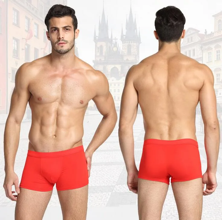 Good A++ Men's Underpants underwears flat angle bamboo fiber cotton four corners underwear MU046 for men Underpant