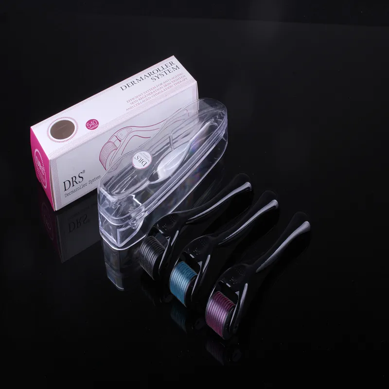 DRS 540 니들 DERMA 롤러, DRS DERMAROLLER Microneedle 롤러 여드름 및 스킨 케어 0.2mm-3.0mm