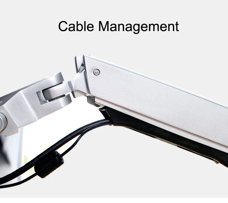 Tam Hareketli Alüminyum Alaşım Mekanik Yay Kol Duvarı Dizüstü Bilgisayar Soğutma Dizüstü Tutucu Dizüstü Tutucu Montaj Stand Kol Monitörü Tutucu 325K
