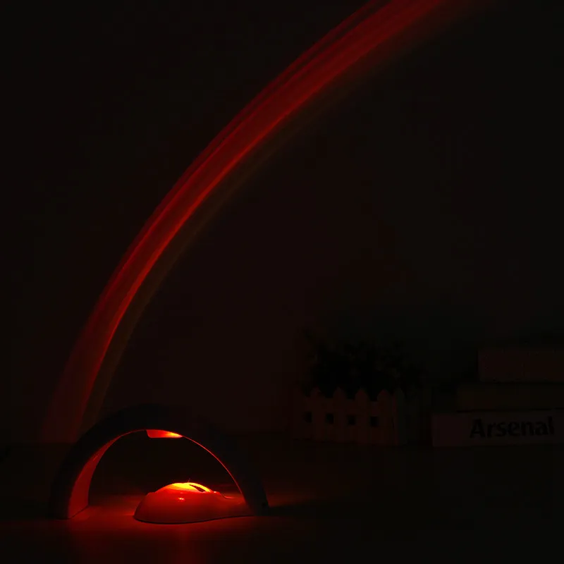 USB i 3AA dwa modele zasilania kolorowe projekcjonarne światła LED Novelty Rainbow Star Night Light Scallop Atmosphere Lampa do dekoracji domu