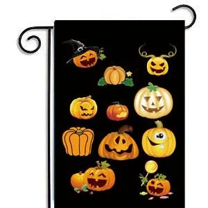 3045 cm Halloween-Gartenflaggen, Kürbis-Geister-Party, Heimdekoration, Outdoor-Hänge-Polyester-Gartenflaggen, Halloween-Dekorationen WX9033497445