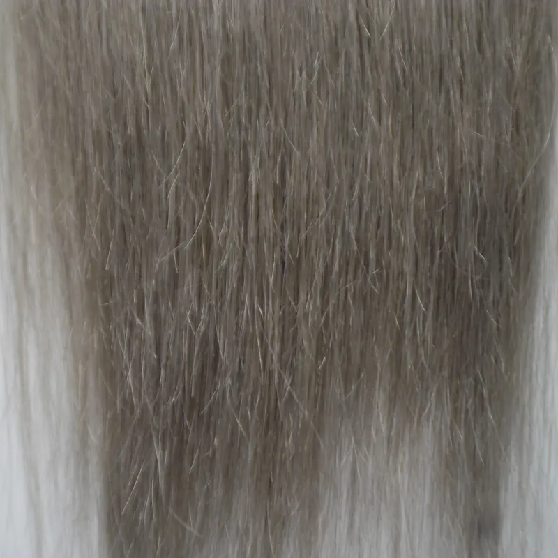 인간의 머리카락에 옴 브레 테이프 브라질 1B / 실버 회색 머리카락 확장 100g 스트레이트 스킨 웨스트 7A 회색 테이프 헤어 확장