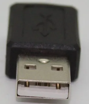 Ny hög hastighet USB 2.0 Man till Micro USB Kvinna Converter Connector Male to Female Adapter Classic Simple Design Black Wholesale 