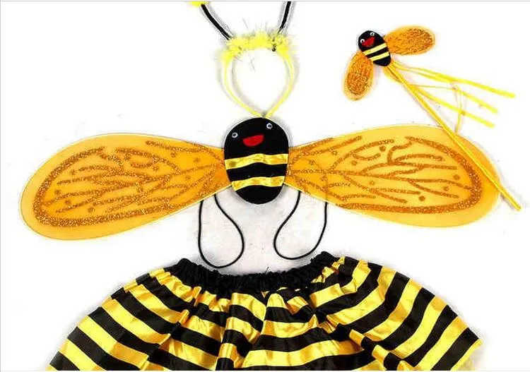 Barnens kostymer PROPS Princess Dance Skirt Bee Bee Costume Party levererar en familj på fyra Jia179