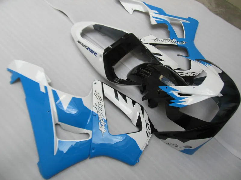 Injektionsgjuten GRATIS Skräddarsy Fairing Kit för Honda CBR900RR 00 01 Blue Black White Fairings Set CBR929RR 2000 2001 OT15