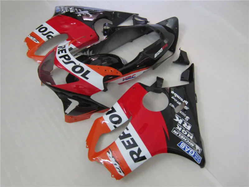 Injection molding free customize fairing kir for Honda CBR600 F4 1999 2000 red black fairings set CBR 600 F4 99 00