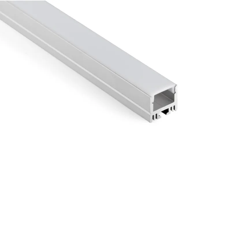 10 x 1 m Sätze/Los U-förmiges LED-Aluminiumprofil und eloxiertes silbernes LED-Kanal-Profil für Decken- oder Wandeinbaubeleuchtung