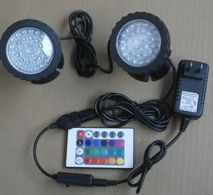 led aquarium light RGB Submersible Spotlights Garden Pond Pool Underwater Bulb fish tank lamp EU UK US AU Plug