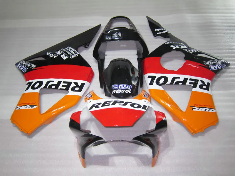 Motorcykel Fairing Kit för Honda CBR900RR 2002 2003 Orange Black Fairings Set CBR 954RR 02 23 OT22