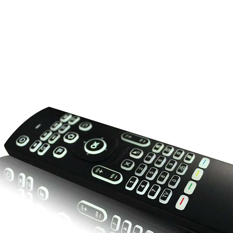 MX3 Rétro-éclairage clavier sans fil avec IR d'apprentissage à distance 2.4G sans fil de contrôle Fly Air Mouse rétroéclairées MXQ PRO T95M X96 Android TV Box PC