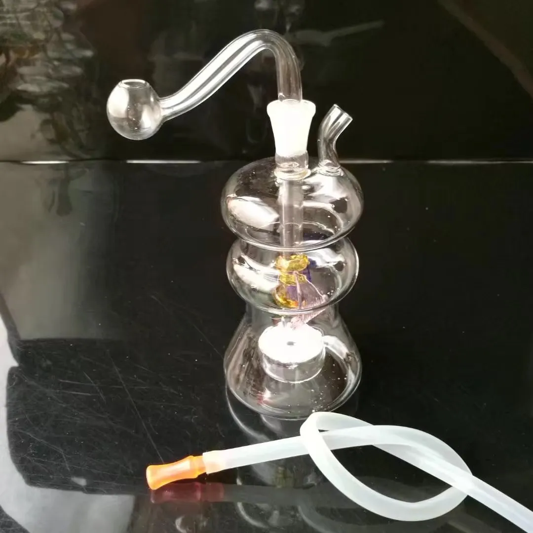 Shaped glass sand core , New Unique Glass Bongs Glass Pipes Water Pipes Hookah Oil Rigs Smoking with Dropper