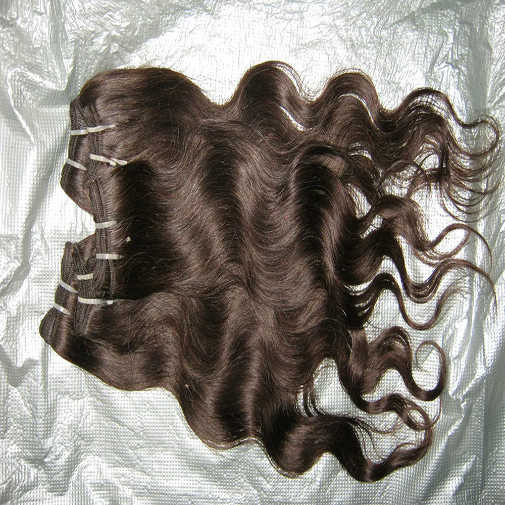 卸売価格ヌビアンオーシャンボディウェーブマレーシア料理加工人間の髪の伸び10pcsボディウェーブウィーズ