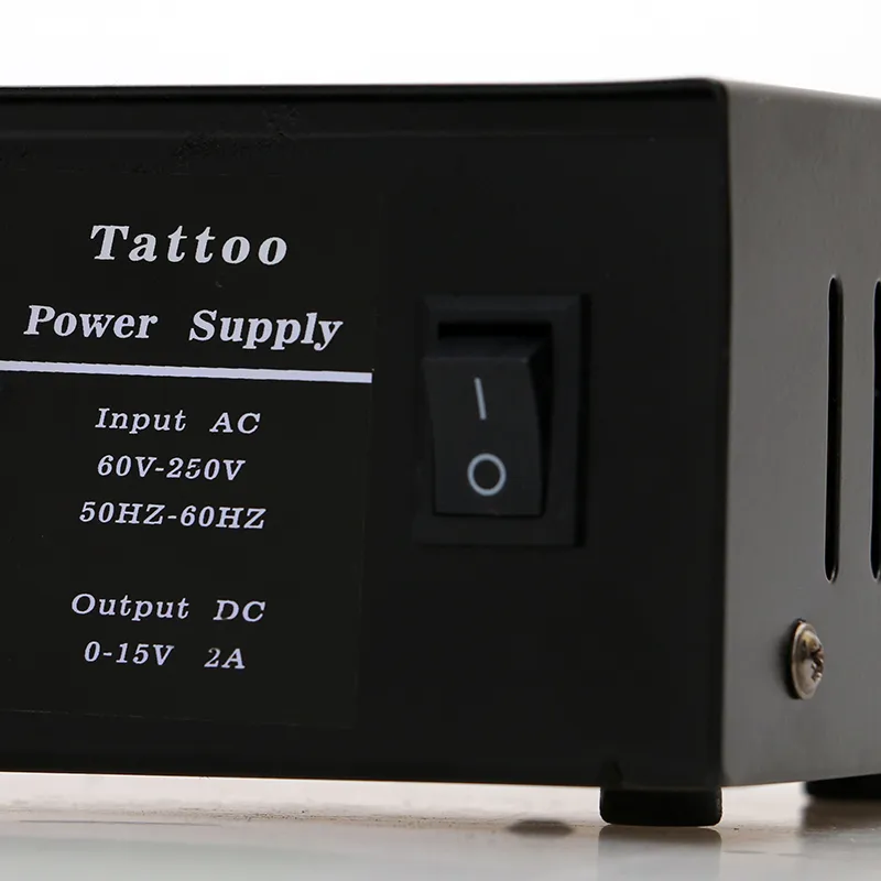 Carré noir LCD d'alimentation de tatouage Trois alimentation numérique pour les kits de mitrailleuse TPS006