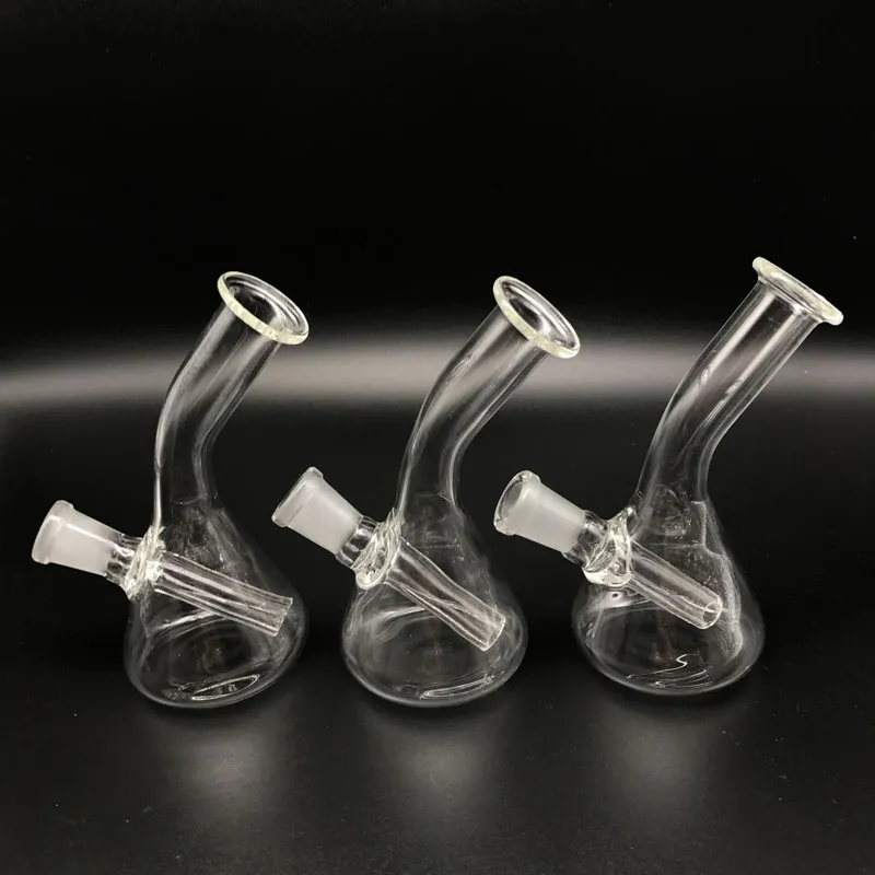 Hot selling Mini Glass Beaker Bongs Water Pipes 4.0 Inch Height With 10mm Female Joint Glass Oil Rigs free shipping