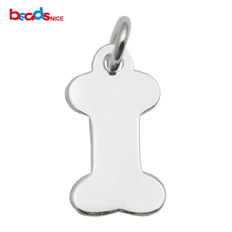 Beadsnice Partihandel Sterling Silver Dog Bone Charms Hundben Smycken Stämplar Blank Hundben Tagg Smycken Hitta ID 35638