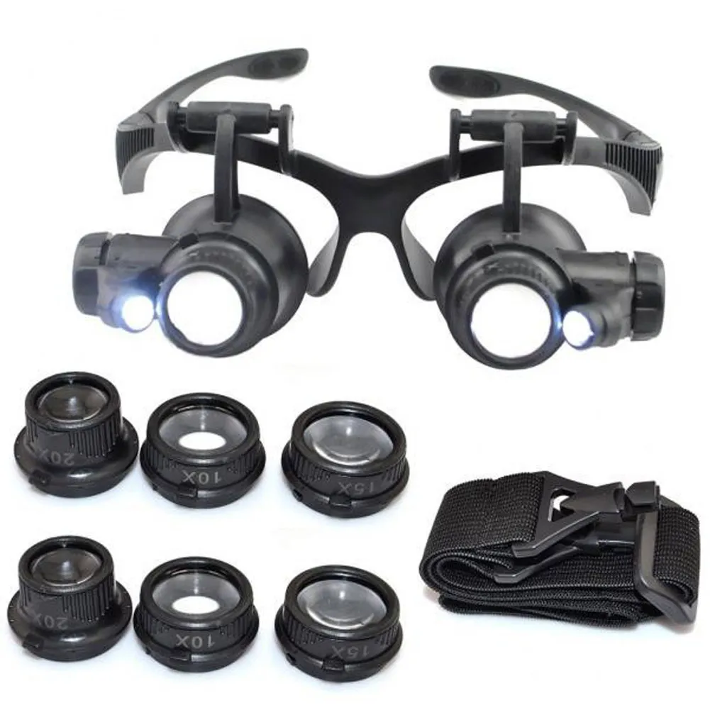 LED Magnification Glasses With Lights With 10X 25X Lens For Jewelry And  Watch Repair From Dhgate_shop168, $14.52