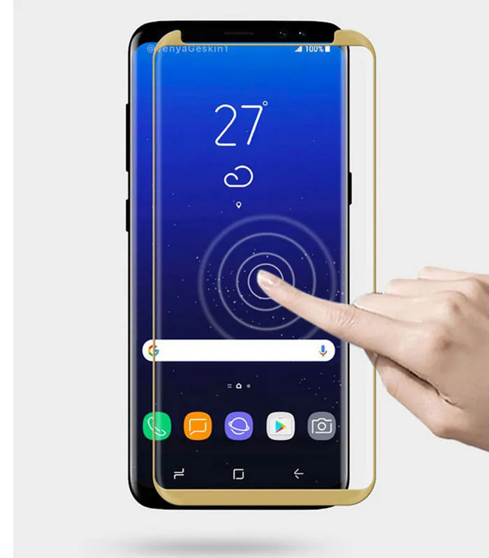 Dla Samsung S8 S8 plus zakrzywiony hartowany szkło Clear Ochrał ekranu z pakietem detalicznym dla większości przypadków