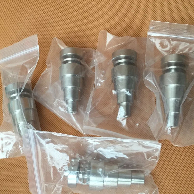 Universal kupollösa titan naglar Keramiska spik 10 mm 14 mm 18,8 mm hane hona GR2 Justerbar för glas bonger rör Dab riggar