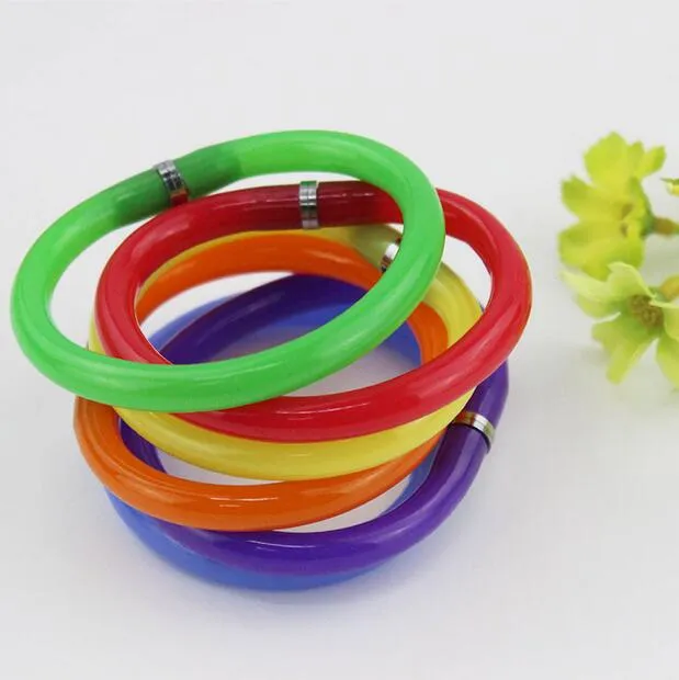 Flexible Cute Soft Plastic Bangle Bracelet Ballpoint Pens School Office Supplies Birthday Gift G644