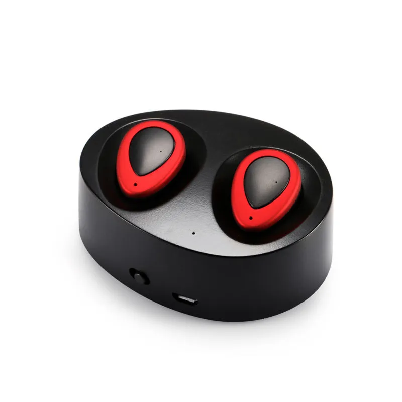 Mini Twins True Wireless TWS K2 Auricolari Bluetooth stereo CSR 4.1 Cuffie vivavoce Bluetooth con scatola di ricarica Dock