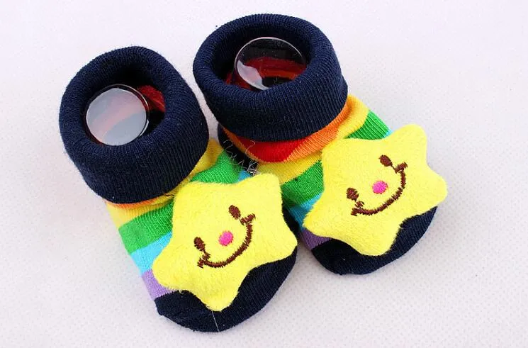 18 stil Schöne Nette Neugeborene Baby Socken Tier Cartoon Puppe Säuglings Socken Modell Anti-slip Jungen Mädchen Socken