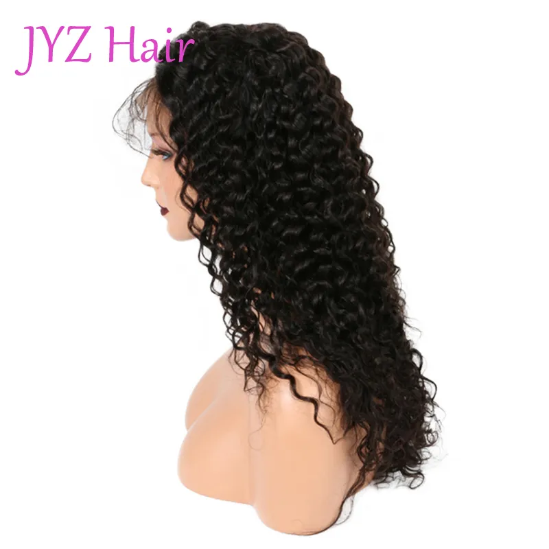 Malaysian Brazilian Human Hair Wigs Wholesale Kinky Curly Lace Front Wigs With Bleached Knots Natural Hairline Full Lace Wigs