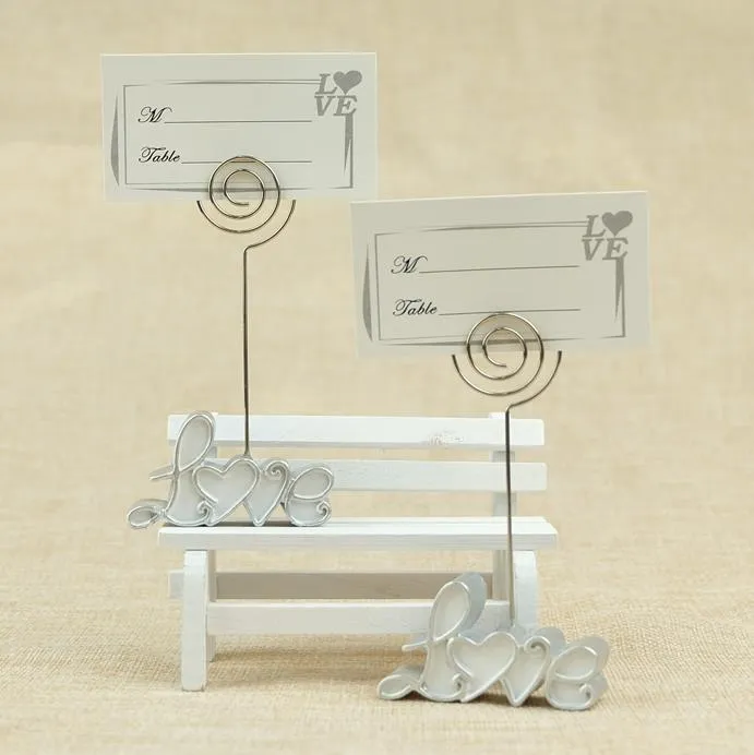 Ivoire amour Table place carte numéro porte-nom Clips cafés Table Photo porte-menu Clip mariage anniversaire fête décorations