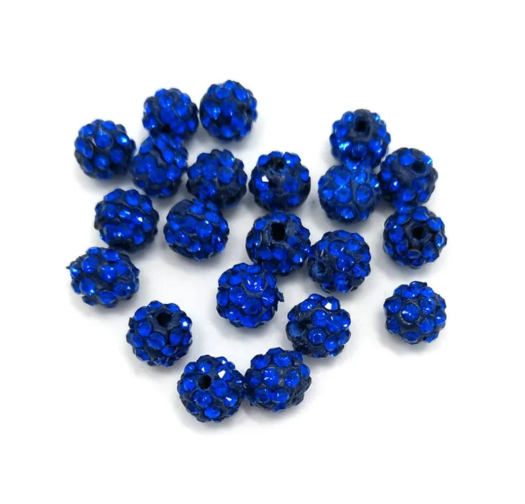 100 pièces par 6mm mélange de couleurs argile cristal strass perles en vrac pour bracelet et collier bricolage livraison gratuite