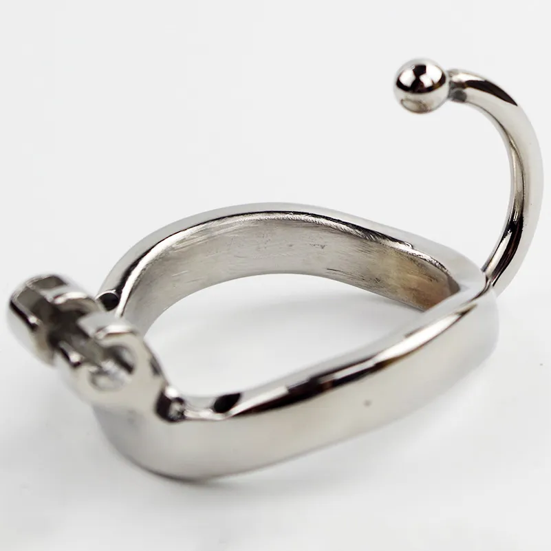 Stalen Cock Cage Base Arc Ring met Testis scheidingsapparaat Speeltjes voor mannen Kuisheidsgordel