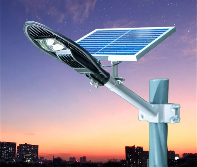 IP65 integrado todo en uno Control remoto 20W 30W energía Solar LED lámpara de luz de calle iluminación de jardín al aire libre con Cable de 5M