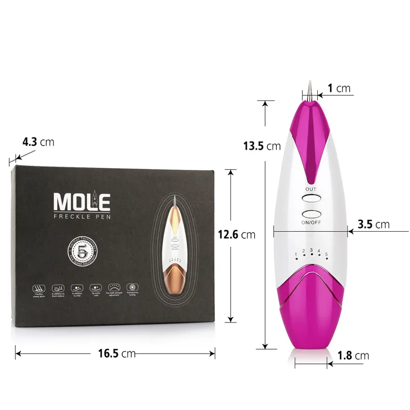 Skin Care Laser Mole Freckle Removal Pen Tool Spot Remover Freckle Tattoo Removal Machine Mole Spot Pen Salon Home Beauty Device