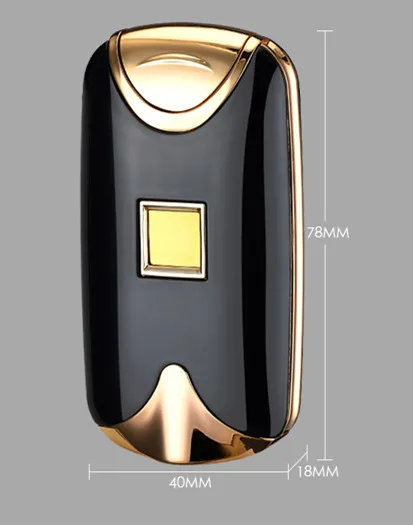 Newest fashion and hot selling USB Electric Dual Arc Metal Flameless fingerprint Rechargeable Windproof Lighter