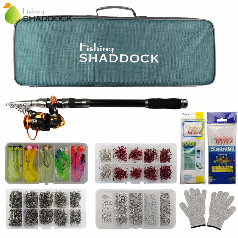 Koolstofvezel telescoop baitcasting hengel gieten draaiende hengel haspeel tas set vis tackle combo