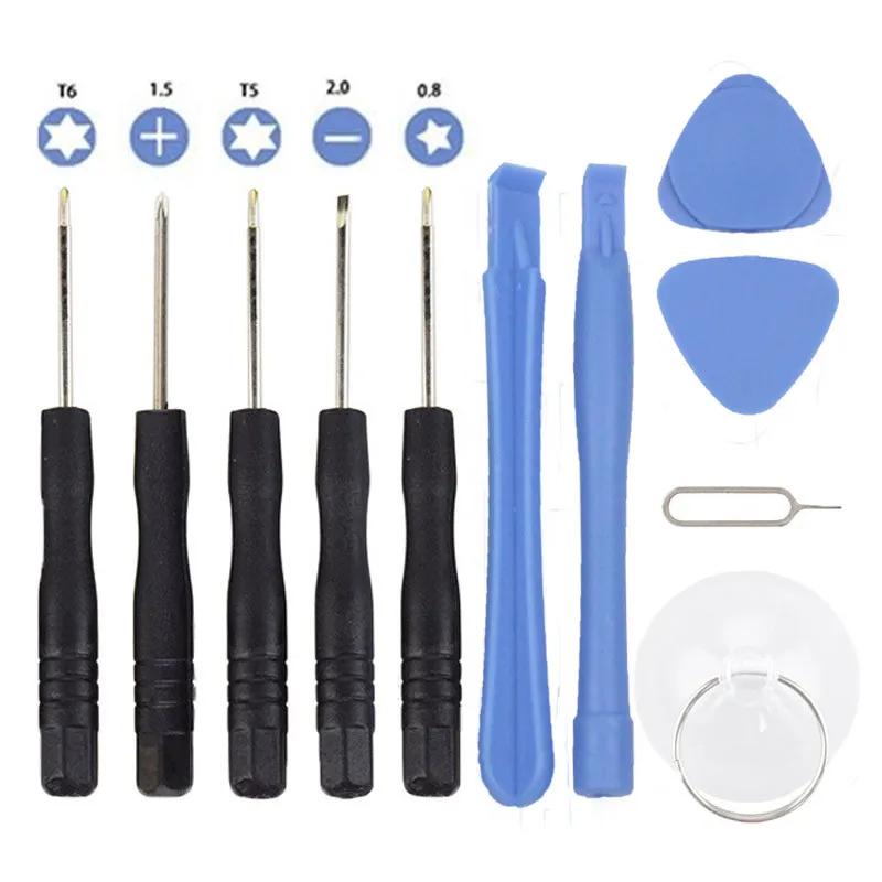 11 em 1 kits de ferramenta de fenda kits de ferramentas de reparo de telefone celular Conjunto de chave de fenda TORX para iPhone Samsung HTC Sony Motorola LG Free DHL