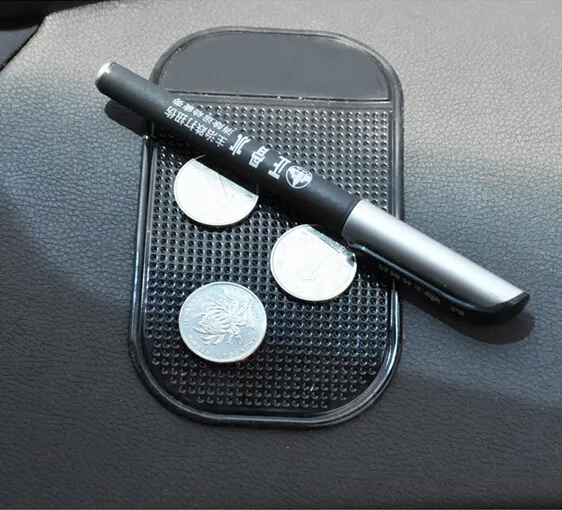 Svart bil Dashboard Sticky Pad Mat Anti Non Slip Gadget Mobiltelefon GPS-hållare Inredningsartiklar Tillbehör