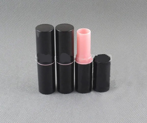 300 pcs/lot 4 ml Tubes de baume à lèvres vides lipgloos Conteneurs tubes de rouge à lèvres noir Livraison gratuite