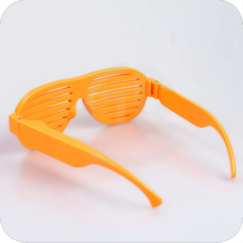 음악에 민감한 조명 안경 음악 활성화 파티 댄싱 클럽 할로윈 의상 파티를위한 el 와이어 LED 장난감 셔터 안경 257O