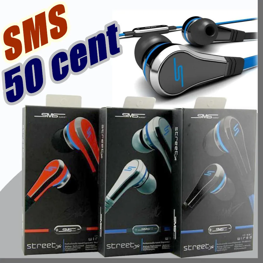 Fashionable SMS Audio 50 Cent X100 In Ear Headphones Mini 50 Cent With