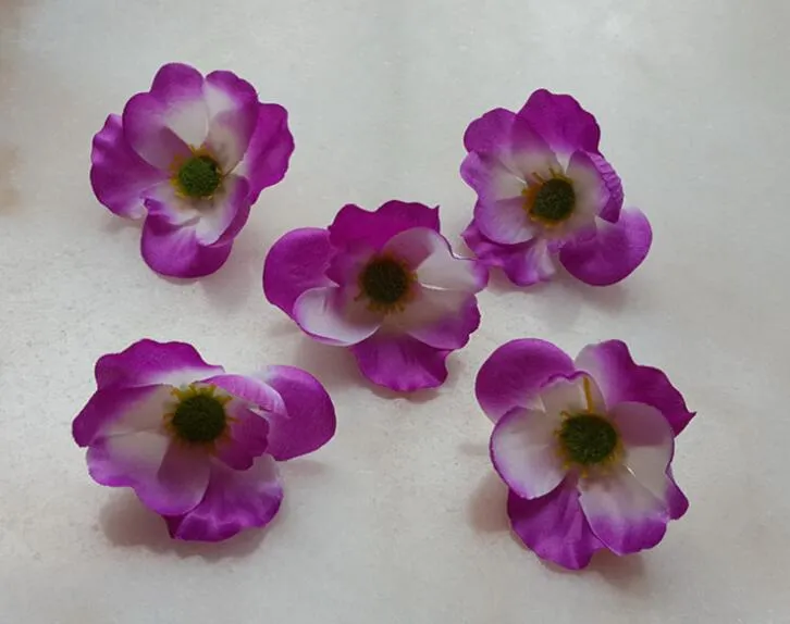 7CM available Artificial silk Poppy Flower Heads for DIY decorative garland accessory wedding party headware G620