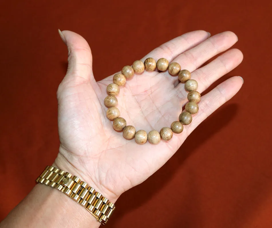 10mm contas de oração Genuine natural chinês HaiNan Agarwood contas pulseira para as mulheres China oud aloeswood pulseira Gaharu Rosário Bead