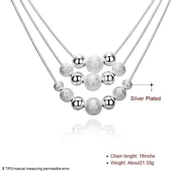 Wholesale - Retail lowest price Christmas gift 925 silver fashion Jewelry Necklace bN020