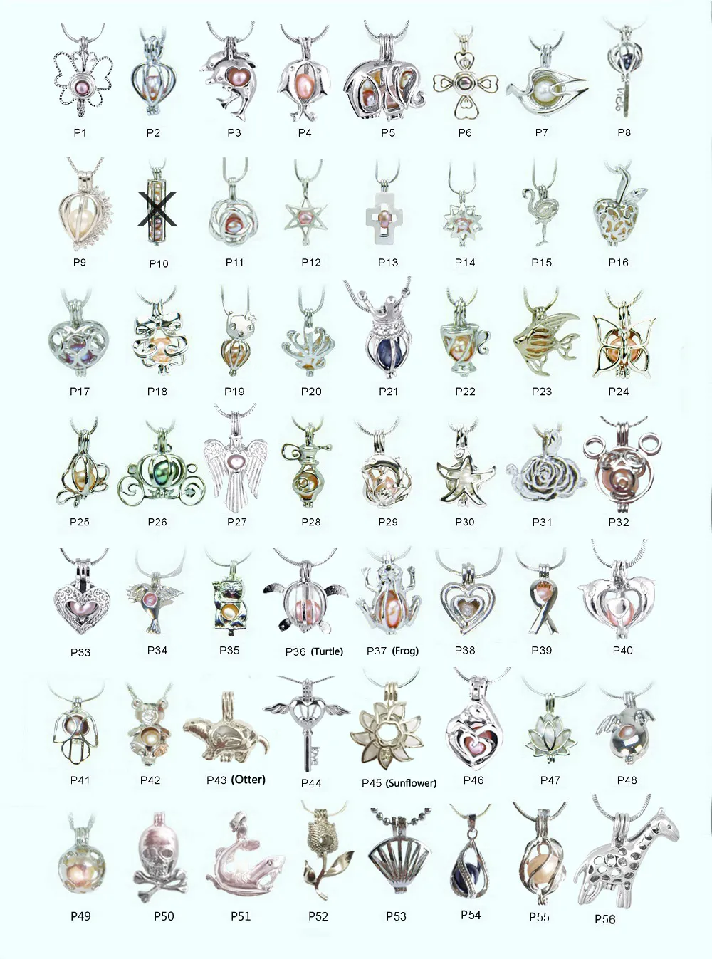 18kgp Fashion diy wish pearl/ gem beads locket cages, lovely charms pendant mountings wholesale 100pcs/lot (can mix different styles)