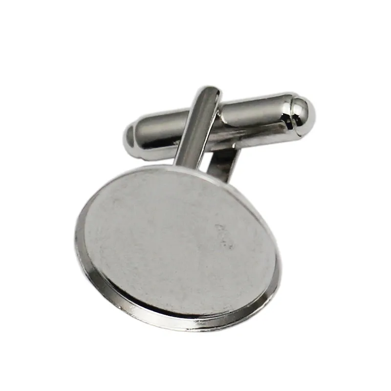 Beadsnice Solid 925 Sterling Silver Cufflinks Wholesale工場価格フランス語Cufflinkバック18mmカフリンクブランクID25014