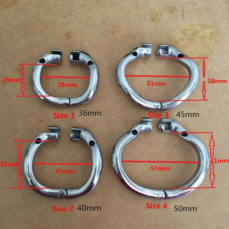 Factory Supply China Volwassen Seksspeeltjes Metalen Mannen Mannelijke kuisheidsapparaat Cock Cage Ring Without Urethral Catheter Penis Lock