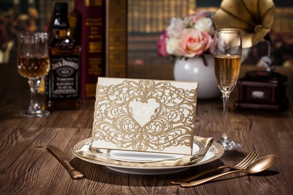 Wedding Card Wishes Wholesale Wholesale Wedding Invitations Elegant Laser Cut Paper Card Cw50181 From Youtaohuan 142.45 DHgate.Com