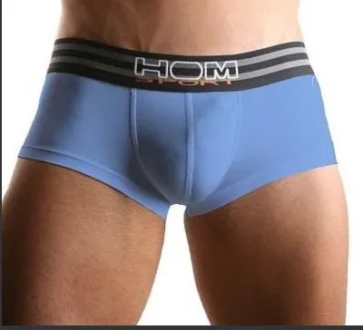 Wholeczarne męskie bokserki Boksery seksowny design nowa marka Hom Penis Pants Designer talia na gejowskich noszenie 8125617