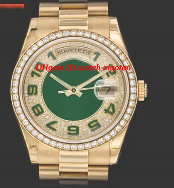 ラグジュアリーウォッチステンレススチールブレスレット18KイエローゴールドダイヤモンドウォッチRef。 118348 39mm自動機械的なファッションメンズ腕時計