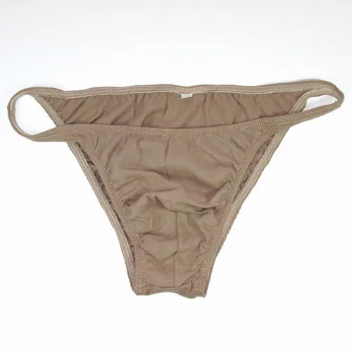 Mens Cotton String Bikini Underwear With Front Pouch, Comfortable Soft Thin  Fabric, Moderate Coverage G377C From Qianniaodao, $5.01