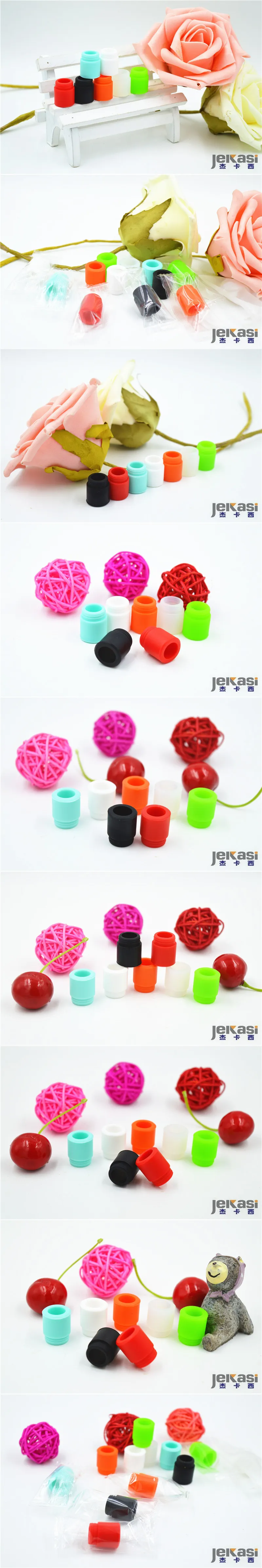 810 Wide Bore Silicone Disposable Drip Tip Colorful Mouthpiece Cover Rubber Test Caps with Single Package for TF12 TFV8 big baby Kennedy